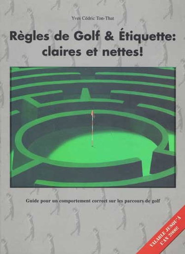 Couverture de Règles de golf & étiquettes, claires et nettes