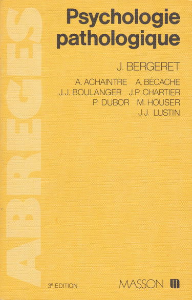 Abrégé de psychologie pathologique