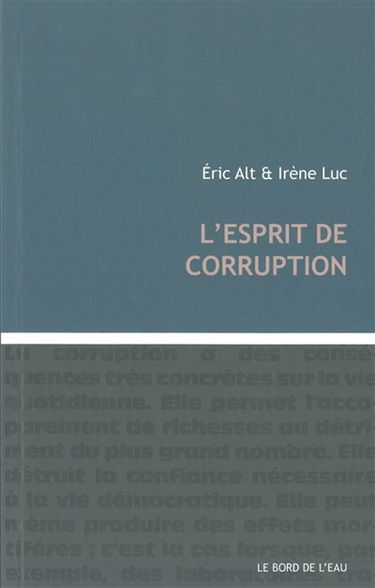 L'esprit de corruption