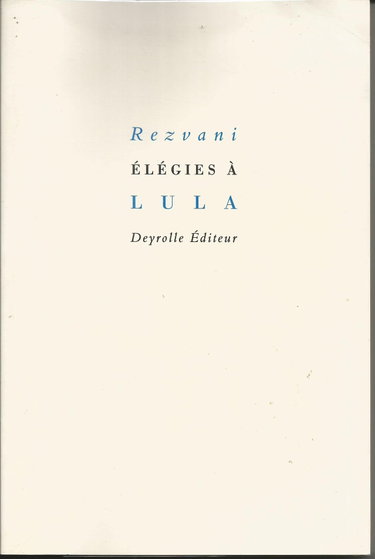 Couverture de Elégies à Lula