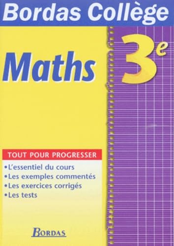 B.COLL. MATHS 3E (Ancienne Edition)