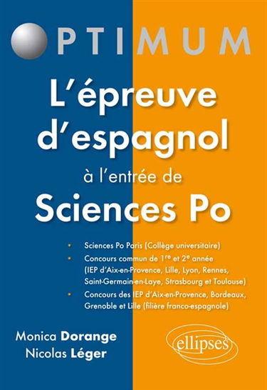 L'épreuve d'espagnol à l'entrée de Sciences Po