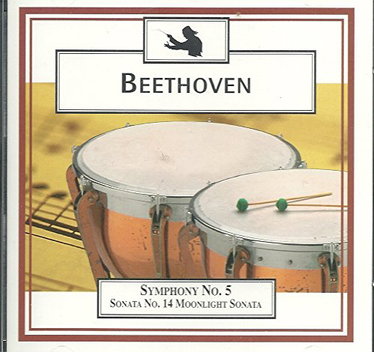 Couverture de beethoven - symphony no. 5 - sonata no. 14 moonlight sonata