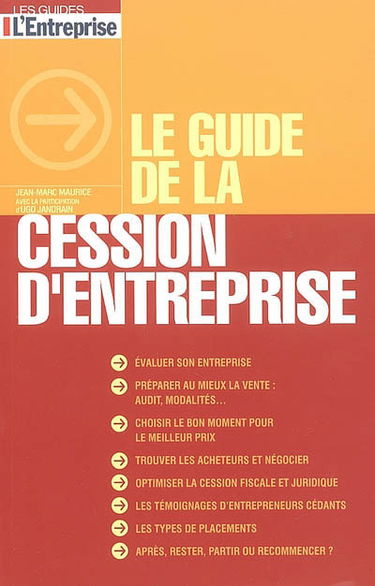 Le guide de la cession d'entreprise