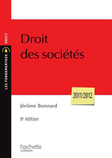 Droit des sociétés : 2011-2012