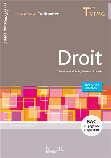 Droit terminale STMG : nouveau programme