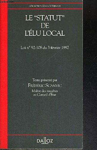 Le Statut de l'élu local