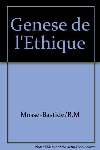 Couverture de Genèse de l'éthique