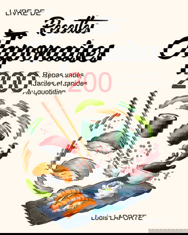 Livre de recettes japonaises: 200 Repas variés, faciles et rapides au quotidien