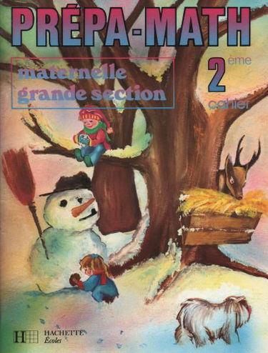 Prépa-math, grandes sections, ancienne édition 1987. Cahier, numéro 2
