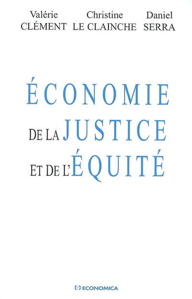 Couverture de Economie de la justice et de l'équité