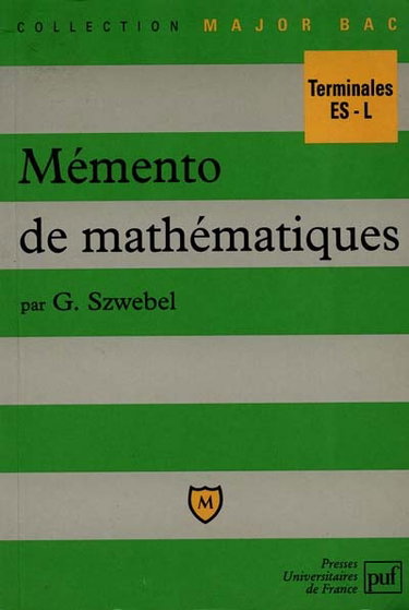 Couverture de Mémento de mathématiques