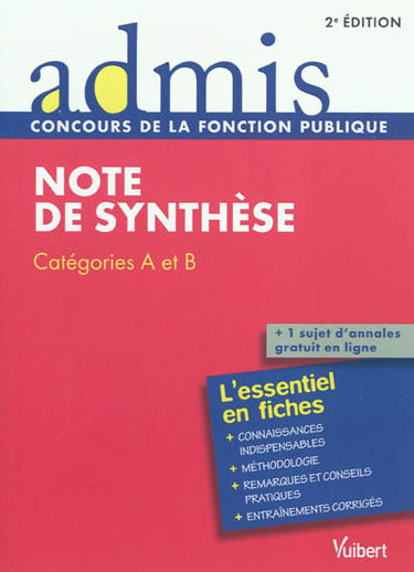 Note de synthèse : catégories A et B : l'essentiel en fiches