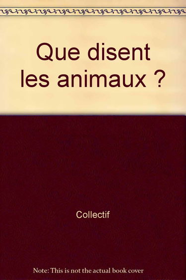 Que disent les animaux ?