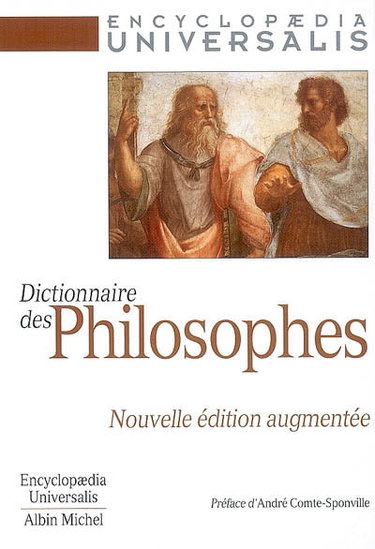 Couverture de Dictionnaire des philosophes par André Comte-Sponville