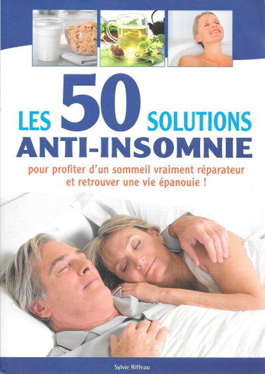 Couverture de les 50 solutions anti insomnie - sylvie riffeau