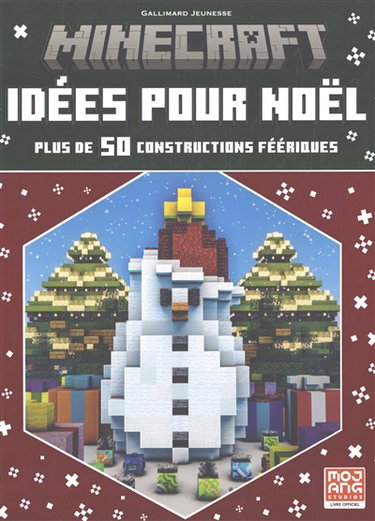 Couverture de Minecraft : idées pour Noël : plus de 50 constructions féériques