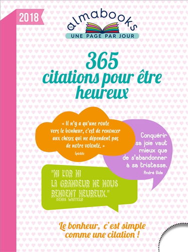 365 citations pour être heureux en 2018