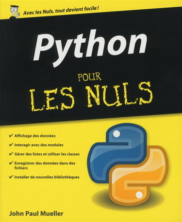 Couverture de Python pour les nuls