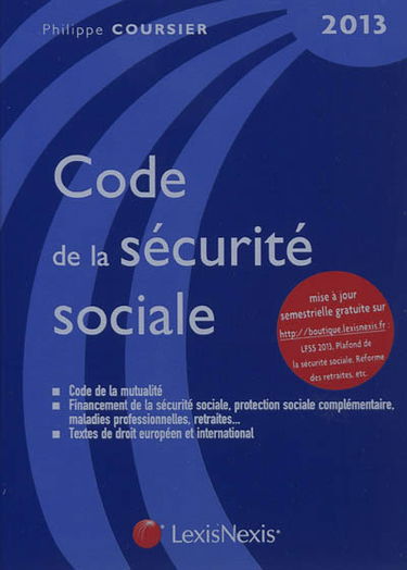Code de la sécurité sociale 2013