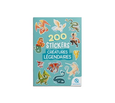 Couverture de 200 stickers : Créatures légendaires par Bruno Wennagel