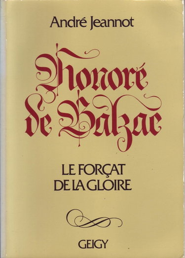 Couverture de Honoré de Balzac:Le forçat de la gloire
