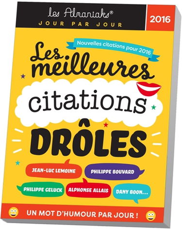 Les meilleures citations drôles 2016