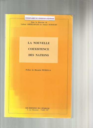 Couverture de La Nouvelle coexistence des nations