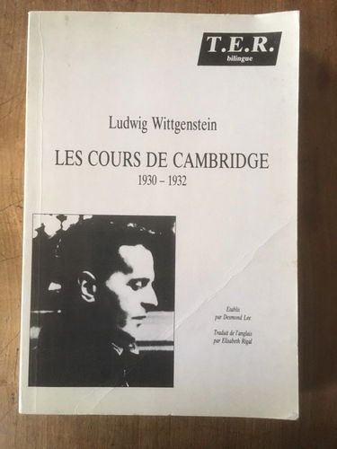 Les Cours de Cambridge : 1930-1932