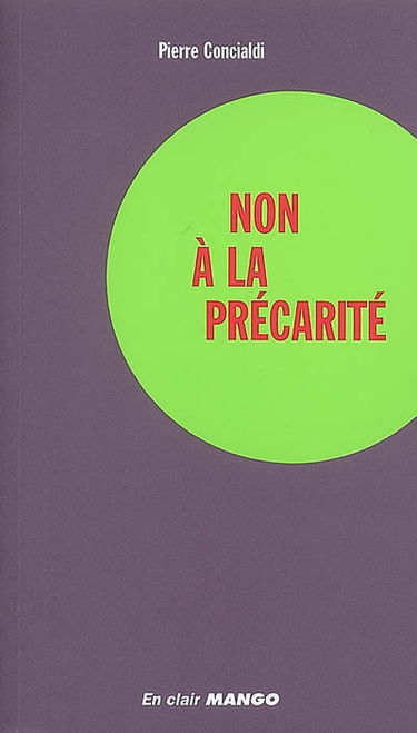 Non à la précarité