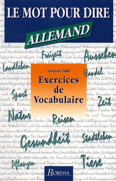 Exercices de vocabulaire allemand