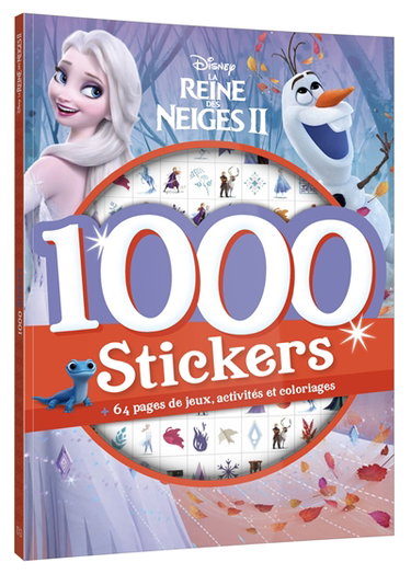 Couverture de La reine des neiges II : 1.000 stickers d'hiver : + 64 pages de jeux, activités et coloriages par Walt Disney company