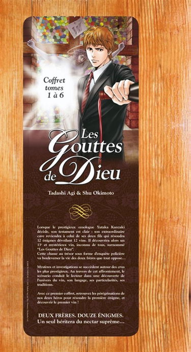 Les gouttes de Dieu : coffret tomes 1 à 6