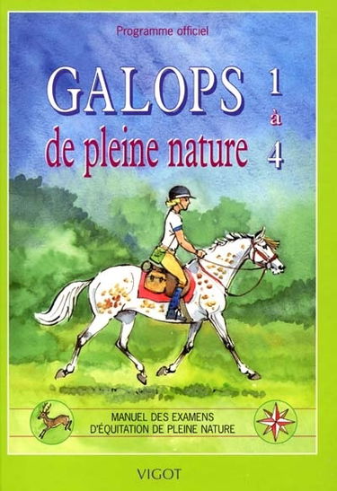 Galops de pleine nature de 1 à 4 : manuel des examens d'équitation de pleine nature