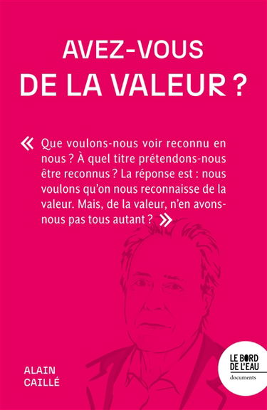 Avez-vous de la valeur ?