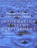 Couverture de Information Systems Development: Methodologies, Techniques and Tools par David Avison
