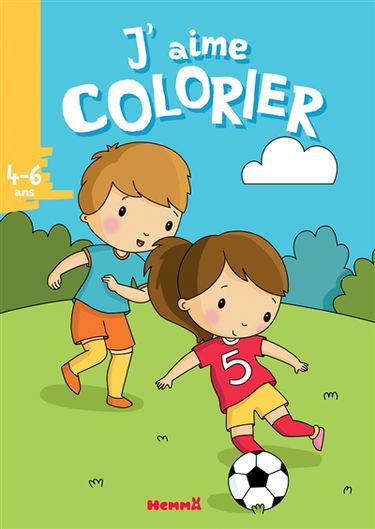 J'aime colorier, 4-6 ans : football