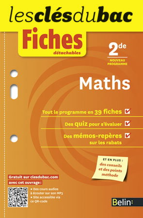 Maths 2de : nouveau programme