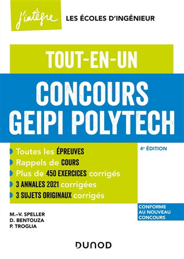 Concours Geipi Polytech : tout-en-un : conforme au nouveau concours