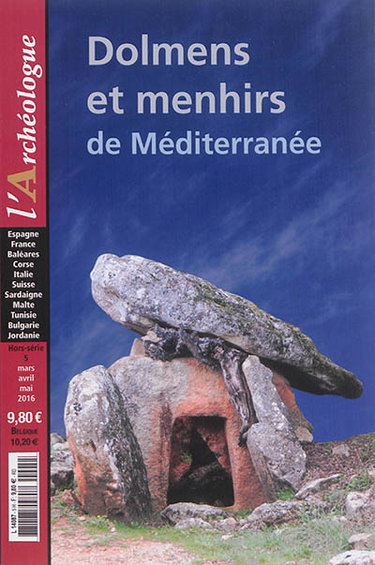 Couverture de Archéologue (L'), hors série, n° 5. Dolmens et menhirs de Méditerranée
