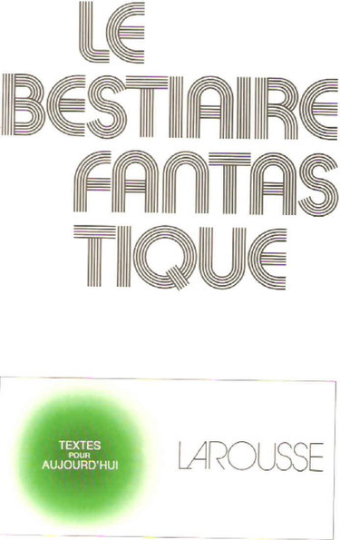 Couverture de Le Bestiaire fantastique