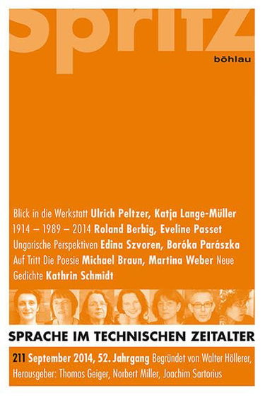 Couverture de Sprache im technischen Zeitalter. Heft 211 September 2014