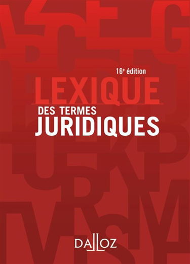Lexique des termes juridiques