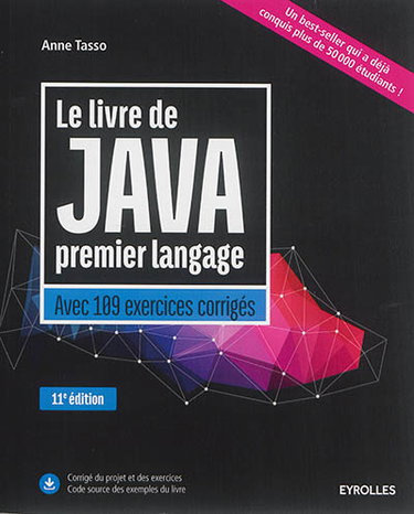 Couverture de Le livre de Java premier langage : avec 109 exercices corrigés