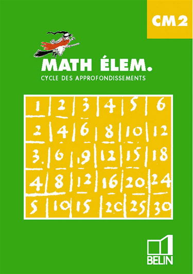 Math élem. CM2. Manuel élève CM2