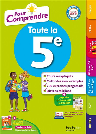 Couverture de Pour comprendre toute la 5e : conforme aux programmes