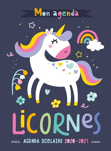 Licornes : agenda scolaire 2020-2021