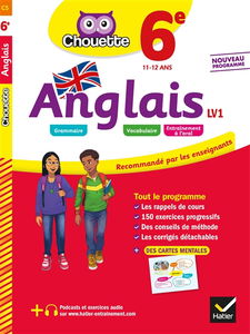 Anglais LV1 6e, 11-12 ans : A1 vers A2