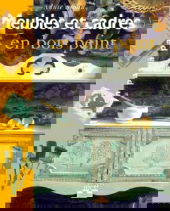 Meubles et cadres en bois peint