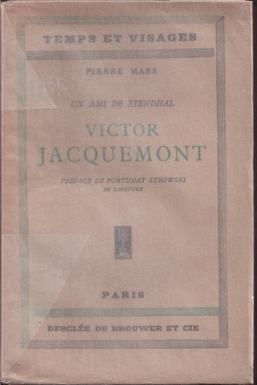 Couverture de Un ami de stendhal, victor jacquemont.
